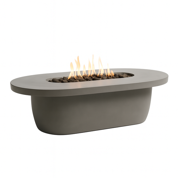 SolariaStone Crescent 52" Oval Fire Table