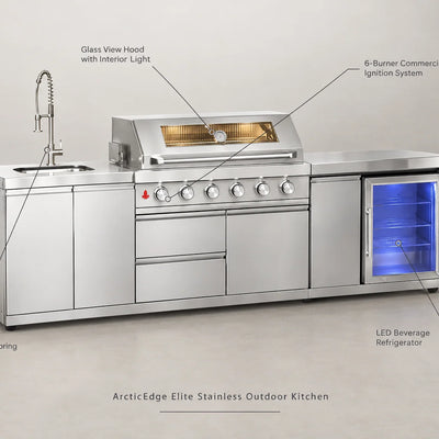 Arcticedge Elite Stainless Outdoor Kitchen
